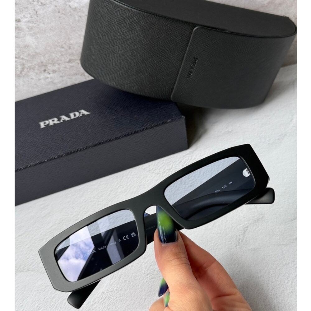 NEW Prada PR D09SD Sunglasses in Black Blue $497